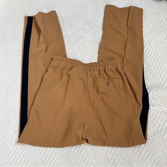 Reiss Frazer Brown Black Side Stripe Track Pants, Petite 4 - Picture 11 of 11